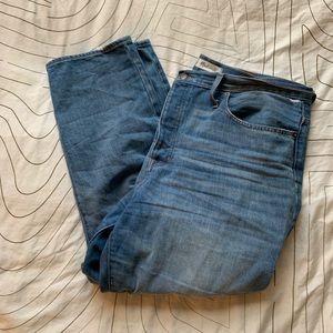 Madewell button fly dad Jean light wash